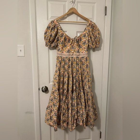 Agua by Agua Bendita Palmera Dress Medium EUC - Picture 3 of 4